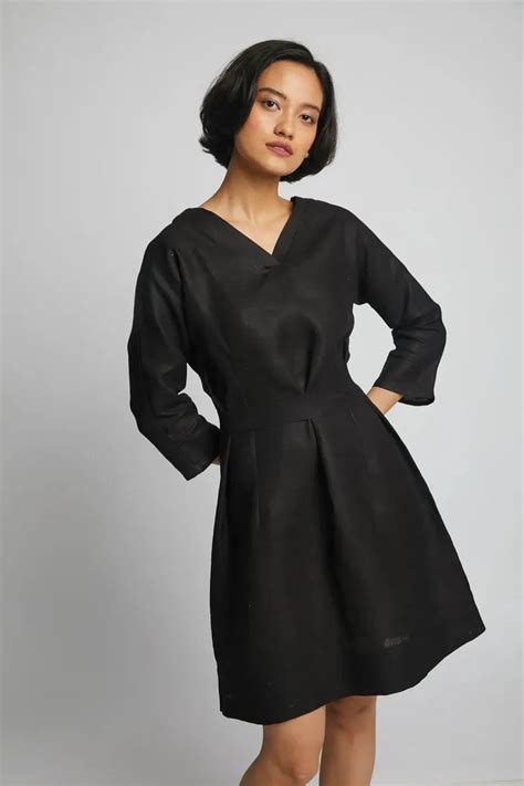 Black Tieup Dazzle Dress – B Label