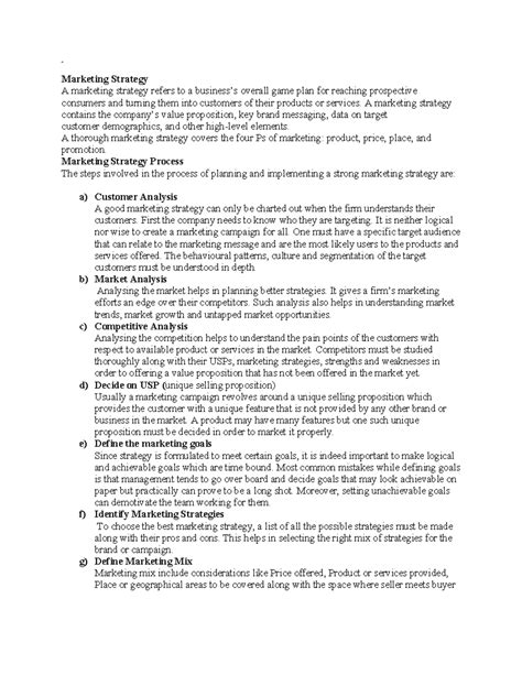 Marketing Strategy Assignment Examples 的图像结果