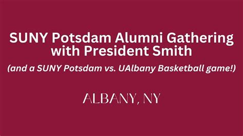 SUNY Potsdam Alumni Gathering with the President: Bears Basketball in ...