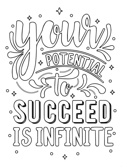 Short Inspirational Quote coloring page - Download, Print or Color ...