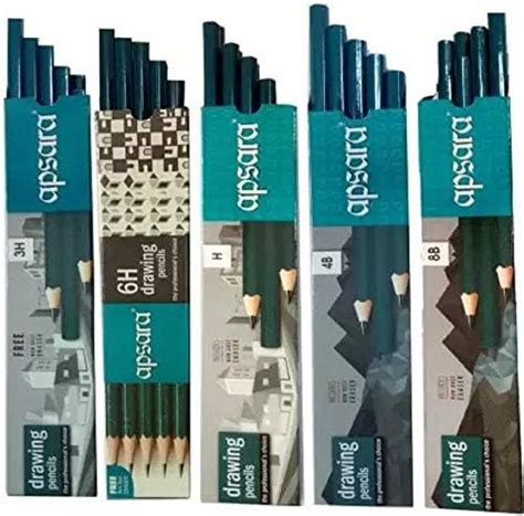 APSARA 8B, 4B, H, 3H, 6H Drawing Pencils Set (Multicolor, Winnie the ...