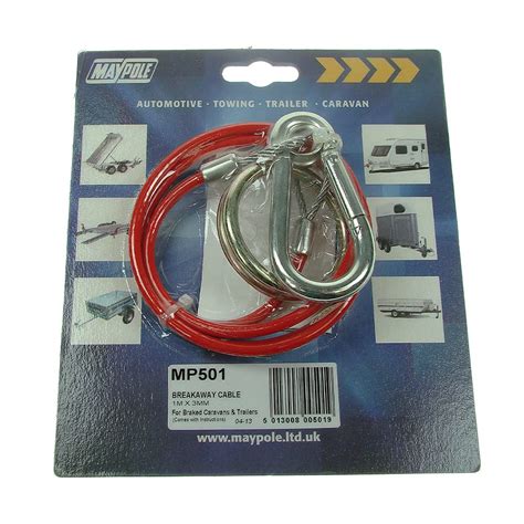 Maypole MP501 1m x 3mm Breakaway PVC Cable - Red : Amazon.in: Car ...
