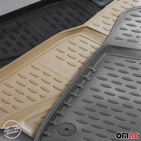 OMAC Floor Mats Liner for Toyota Sienna 7 Seats 2013-2020 Beige TPE All ...