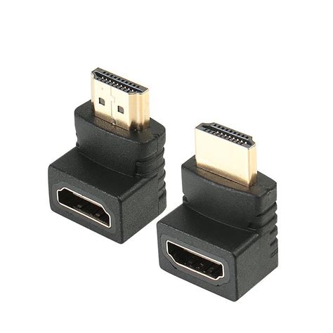 HDMI 90 Degree Adapter Male to Female (Pack of 2 Units) : Amazon.in ...