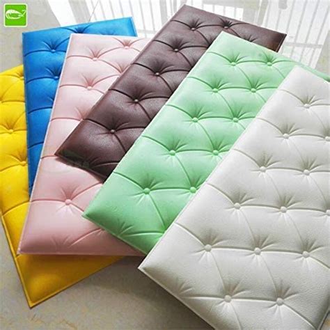D Self Adhesive Foam Wall Panels | Soft Cushion Wallpaper for Bed ...