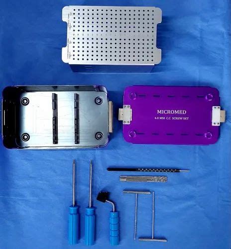 Orthopedic Surgical Kits - Orthopedic 4.00 MM CC Screw Set Service ...