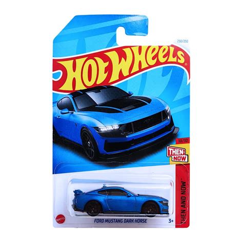 Hot Wheels 1:64 Scale Ford Mustang Dark Horse Then and Now for Ages 3 ...