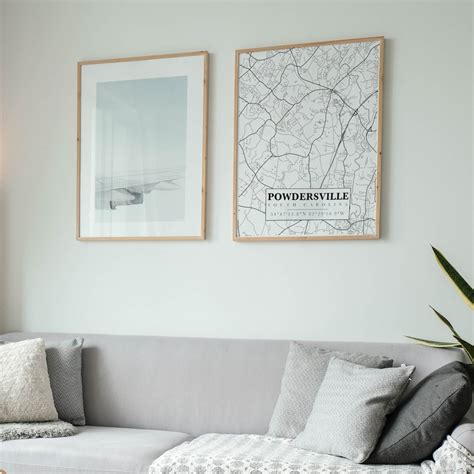 Buy Powdersville, South Carolina 16x20 Inches Printable Vector Map ...