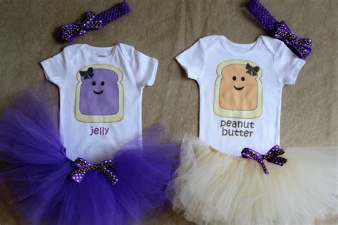 Peanut Butter and Jelly Twin Outfit Set: Boy/girl Costume - Etsy