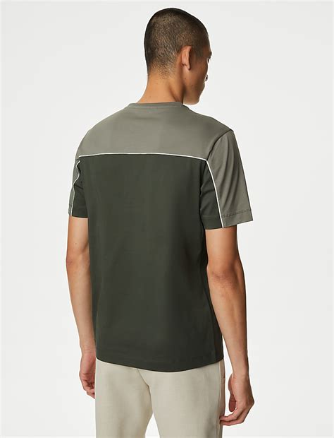 Pure Supima® CottonColour Block T-Shirt