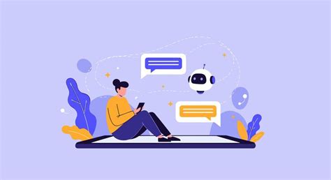 Mobile chatbot conversation with user | Premium AI-generated vector