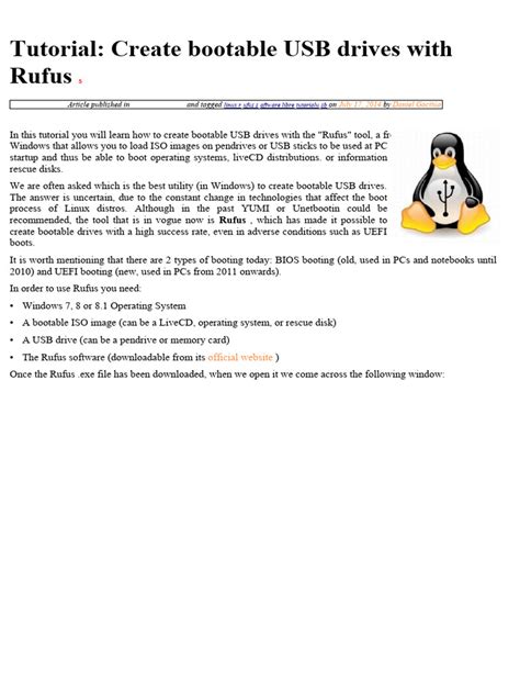 Rufus Linux Tutorial 的图像结果