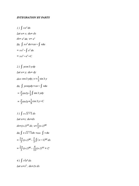Integration by Parts Tutorial 的图像结果