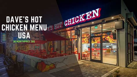 Dave's Hot Chicken Menu With Prices 2026 USA (UPDATED) - Menu with Prices