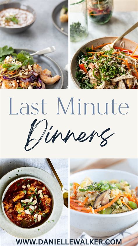 Last Minute Dinner Recipes - Danielle Walker