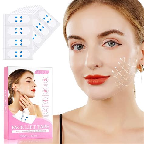 Boxania® 120 pcs Face Lift Tape Lifting Lines Invisible,Instant Face ...