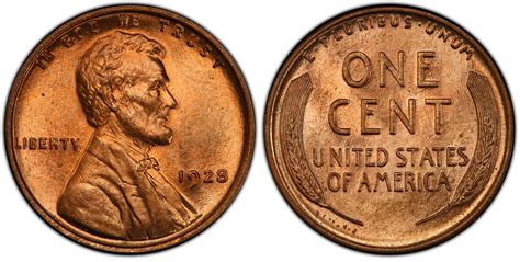 Images of Lincoln Cent (Wheat Reverse) 1928 1C, RD - PCGS CoinFacts