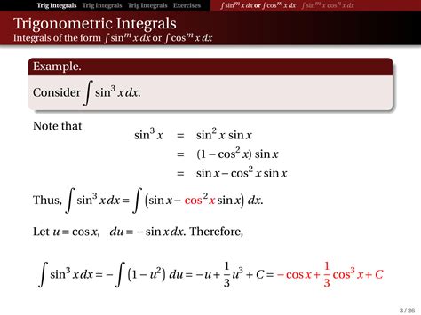 Image result for Basic Trig Integrals