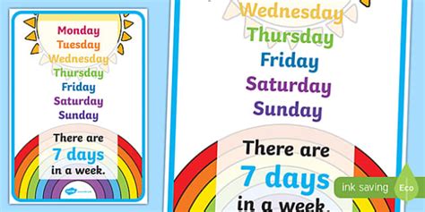 Days of the Week Poster | Primary Display Resources - Twinkl