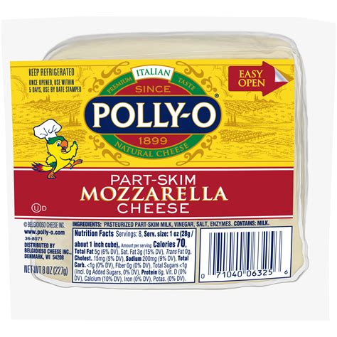 Part Skim Mozzarella D, 8 oz. - Polly-O