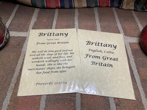Meaning Of Brittany In The Bible - Bible Wisdom Hub