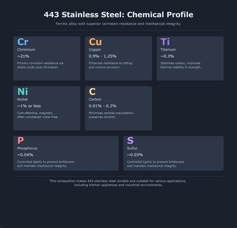 443 Stainless Steel: Composition, Properties, and Uses - MFG Shop