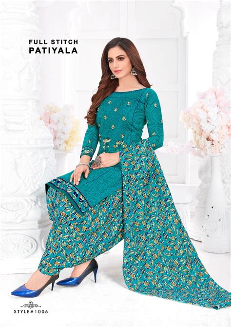 Anansah Full Stitch Patiyala Cotton Dress Material Patiala Suitsbuy ...