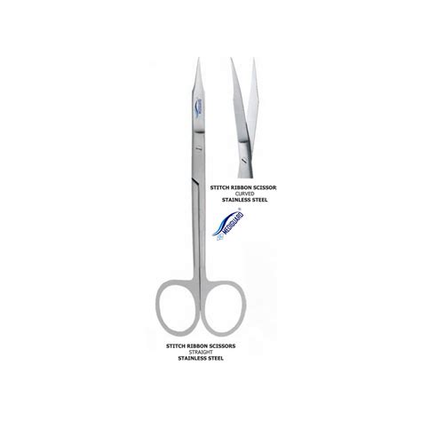 MEDIGUARD STITCH RIBBON SCISSORS CURVED (TENOTOMY SCISSORS) – JE MEDIGUARD