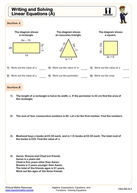 Image result for Solving Simple Linear Equations Worksheet