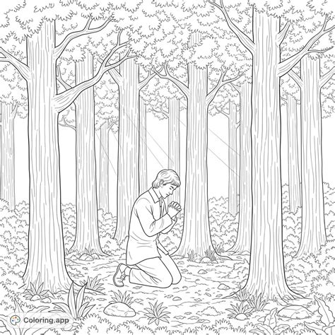 Joseph Smith's Sacred Grove - Coloring.app