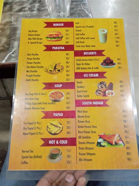 Menu at Highway Restaurant - Road Of Flavours, Akbarpur