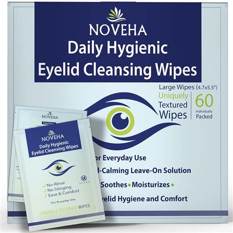 NOVEHA Daily Hygienic Eyelid & Lash Wipes | For India | Ubuy
