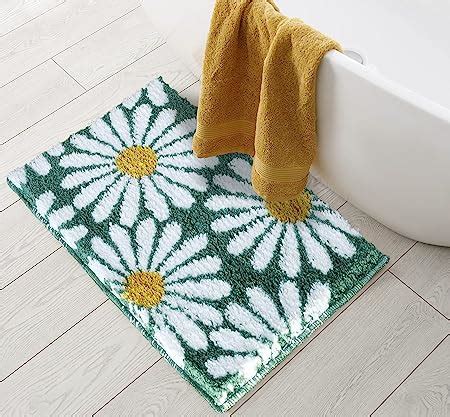Roseate Flower Super Soft (40x60 cm) Microfiber 2000 GSM Bath Mat Super ...