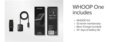 WHOOP One – 12-Month Membership – 5.0 Health and Fitness Wearable – 24/ ...
