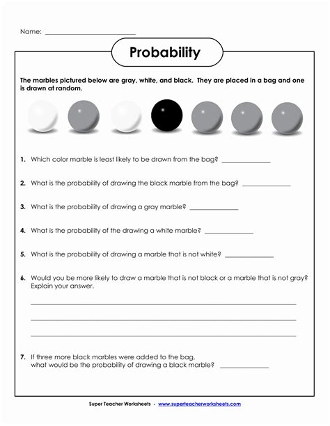 Basic Probability Worksheet 的图像结果