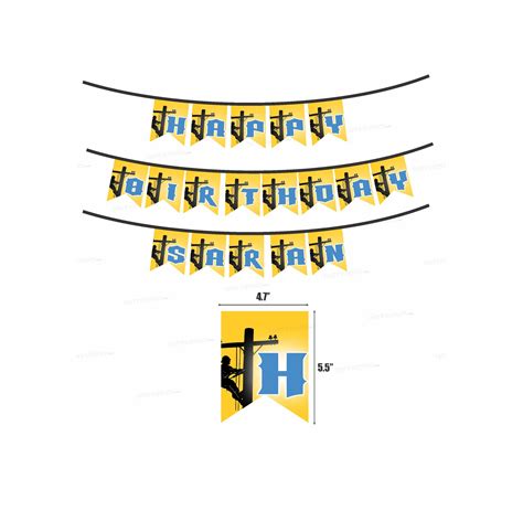 Electrician Theme Customized Hanging | Birthday party decoration ...