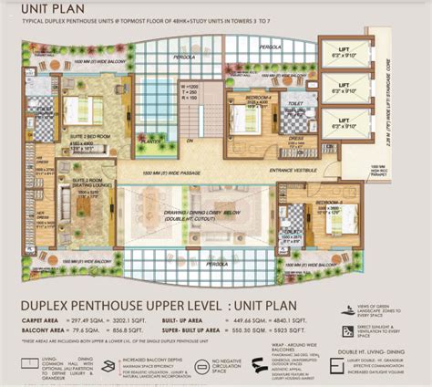 NBCC Au Aspire Silicon City Sector 76 Noida - Floor Plan