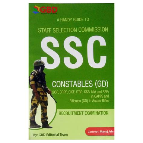 A Handy Guide Book To Staff Selection Commission Constables (GD ...