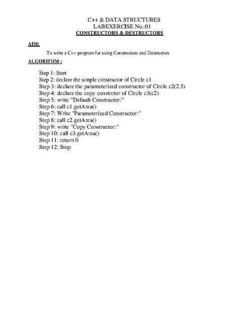 C++ & DS - Program 2 - MCA - AIM: ALGORITHM : C++ & DATA STRUCTURES LAB ...