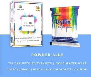 KADAM Tie Dye Colour Sachet | Powder Blue | 50g Pack | Tie Dye Colors ...