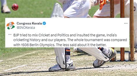 Congress Kerala Recollects Cricket World Cups Won During Their Govt ...