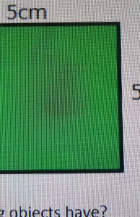 Find the area of the square in millimetre square please under stand ...