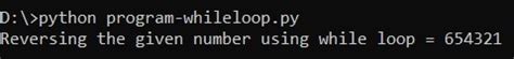 Image result for Reverse a Number Using While Loop in Python
