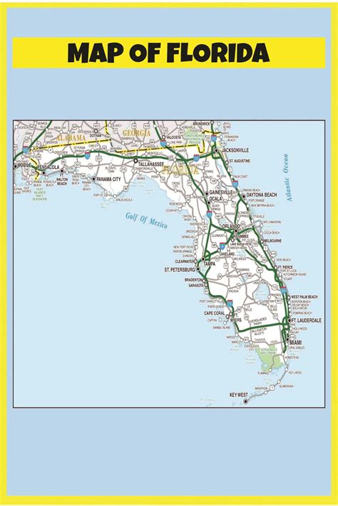 Florida State Highway Map Map Of FTE Toll Roads (FTE, 2014) (see