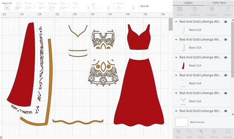 Buy Indian Wedding Dress Lehenga SVG Cut File Bridesmaid Gown Online in ...