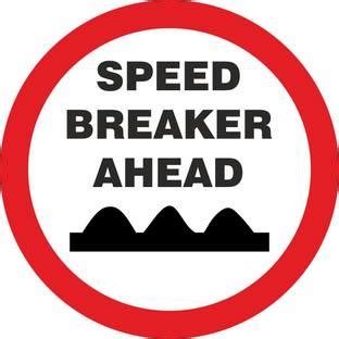 madhusigns Traffic Signboard- speed breaker ahead signboard in 3mm ...