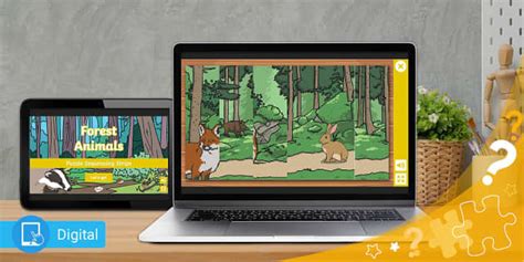 Forest Animals Picture Sequencing Puzzle Game (teacher made)