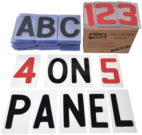 Buy 4" Letter Printed on 5" Flexible Panel for Outdoor Signs ...