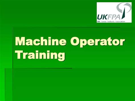 Image result for Machine Operator Training