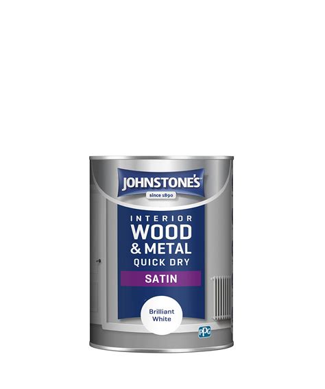Johnstonesquick Dry Satin Brilliant White Mid Sheen Water Based ...